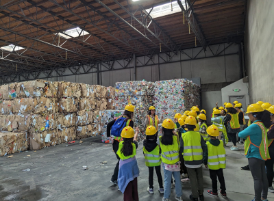 Recycling bales at the Fremont Recycling and Transfer Station