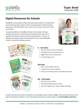 Topic Brief Thumbnail Image - Online Resources for Schools